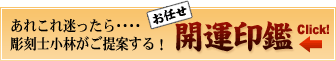 あれこれ迷ったら･･･彫刻士小林がご提案する　お任せ開運印鑑