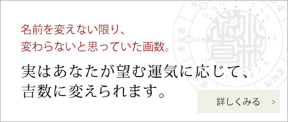 実はあなたが望む運気に応じて、吉数に変えられます。